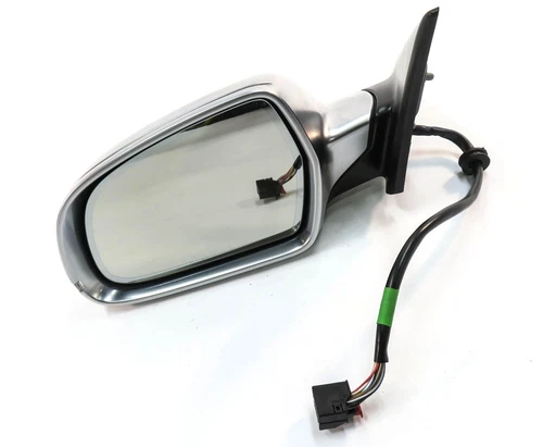 09-14 AUDI A5 S5 (B8 8T) COUPE - LEFT HEATED MEM AUTODIM DOOR MIRROR (ALUMINUM)