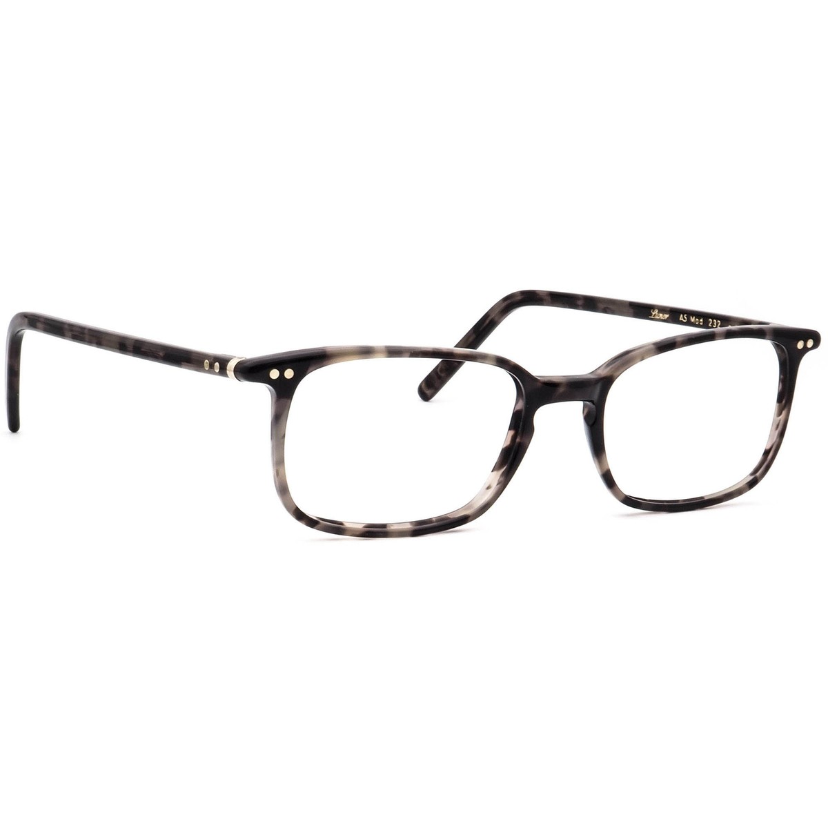 Lunor Eyeglasses A5 Mod 232 col 18 Black Havana Square Frame