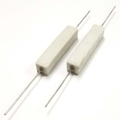 Lot of 2, 350 Ohm 10 Watt Wirewound Ceramic Power Resistors 10W (10W135)