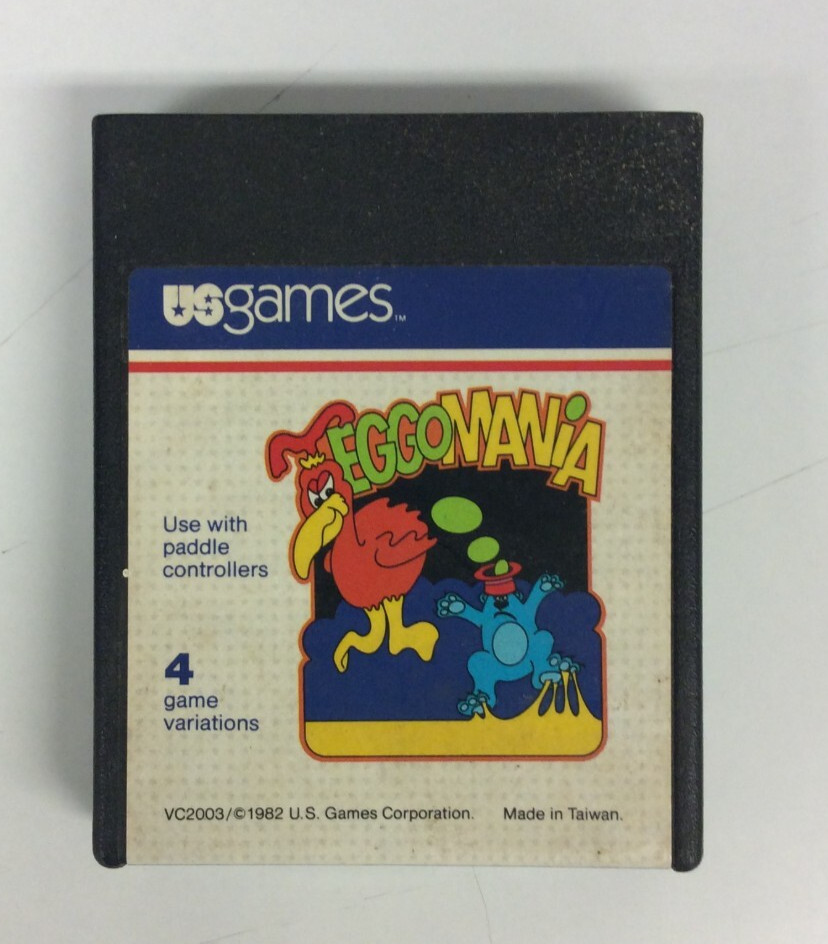 Eggomania (Atari 2600, 1982) Authentic Cartridge Only