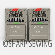 20 ORGAN 62X57, DVX57 NEEDLES SIZE#18 fits SINGER, KANSAI SPECIAL, PEGASUS, JUKI