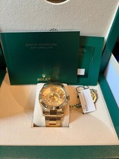 2024 Rolex Sky-Dweller 18K Yellow Gold 336938 42mm Gold Watch Champagne Dial
