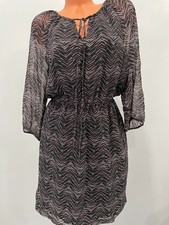 Banana Republic long sleeve print dress size 8 FULLY LINED