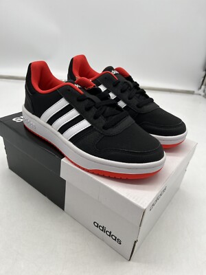 Adidas Hoops 2.0 schwarz Kinder in UK 3,5 BRANDNEU B76067
