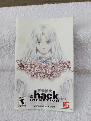 dot .Hack Infection PS2 PlayStation 2 Instruction Manual Only