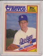 1988 Topps Revco League Leaders Orel Hershiser #12 Los Angeles Dodgers