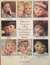Danbury Mint 1992 Porcelain Doll Catalog Signature Collection Fine Dolls