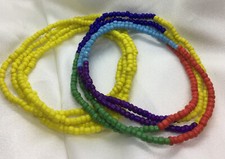 2 PC Handcrafted Waist Beads Jewelry African Bohemia Bracelets Anklet New 2299