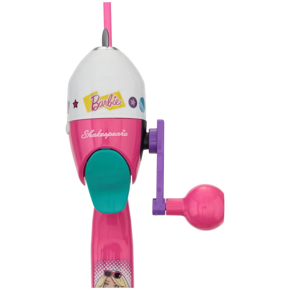 Barbie Shakespeare Botón Spincast Caña de Pescar Kit de Inicio 2'6" con Minnow Foto 2 de 3
