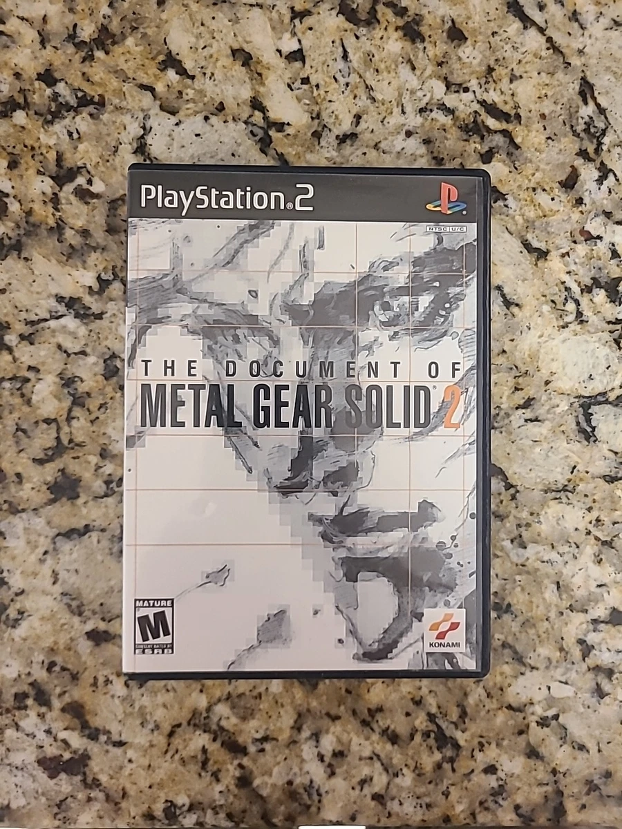 Document of Metal Gear Solid 2 Video Games for sale | eBay