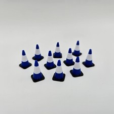 1/50 Scale Traffic Cones "White And Chrome Bands" "Various Colours"
