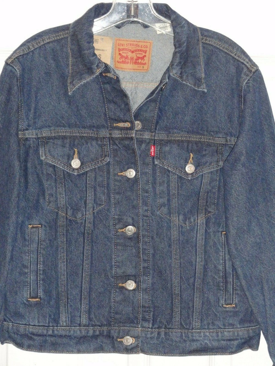 NEW with Tags Women's LEVI'S Blue Denim Jean Jacket Trucker Size S