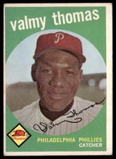 1959 Topps #235b Valmy Thomas Gray/darker back  Baseball Philadelphia Phillies
