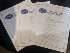 New lot 3 Creative Memories Holiday pages 8x10 scrapbook album size RARE RCM-10H