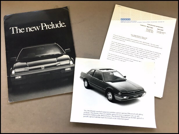 1983 Honda Prelude Original Photo and Press Release Brochure | eBay