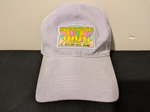 BTS KPop Merch NWT Dynamite Official Licensed Ballcap Hat Light Purple