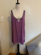 Simply Vera Wang Women’s Sleeveless Short Dress Size Large Purple Color 