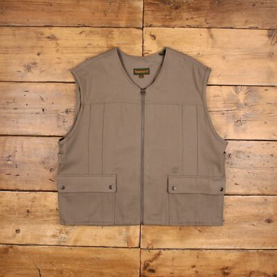 Vintage Timberland Workwear Gilet 2XL Wollweste Grau
