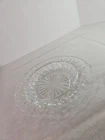 Vintage Anchor Hocking Clear Glass Pineapple Serving Party Dish 7" Circle