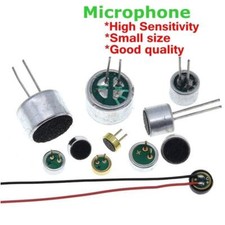 10Pcs Microphone 9x7mm Electret 2 Pin Pick-up Electronic Module Switch Sensor