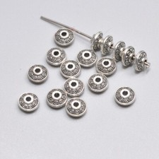 100pcs tibetan silver necklace bracelet bead charm spacer beads bead 4x6mm