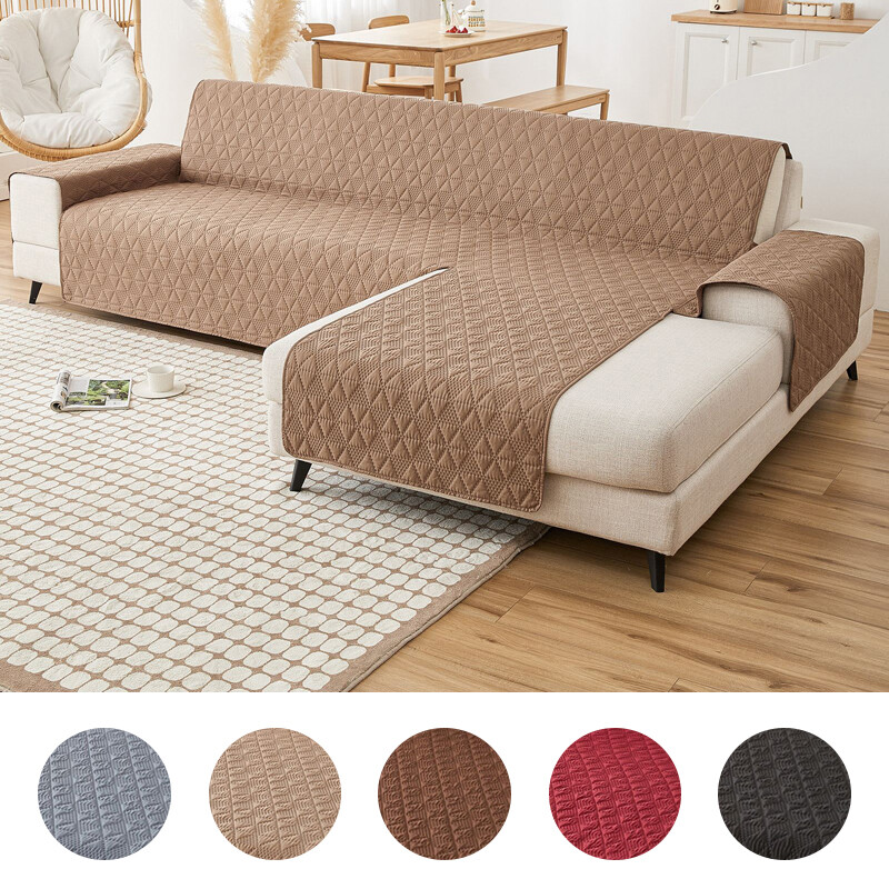 Reversible Waterproof Pet Sofa Cover L Shape Chaise Longue Slipcover Couch Mat