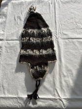 100 Pct Alpaca Wool Handmade Bolivian Beanie Ear Flaps 12 of 35 