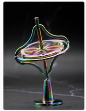 Gyroscope Toy Metal Anti Gravity Rotating Desk Gyroscope Flying Motion Balance