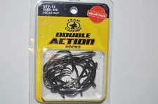 team catfish double action hooks size 5/0  black nickel value pack