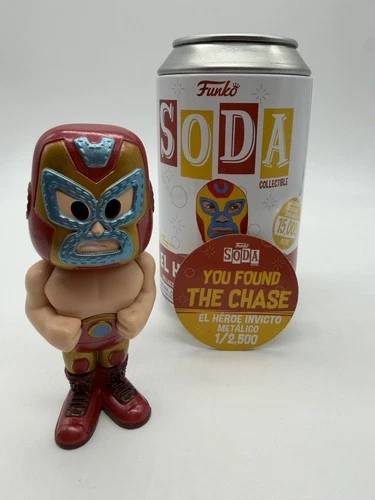 Funko SODA Marvel - El Heroe Invicto Chase 1/2500 Metallic Iron Man