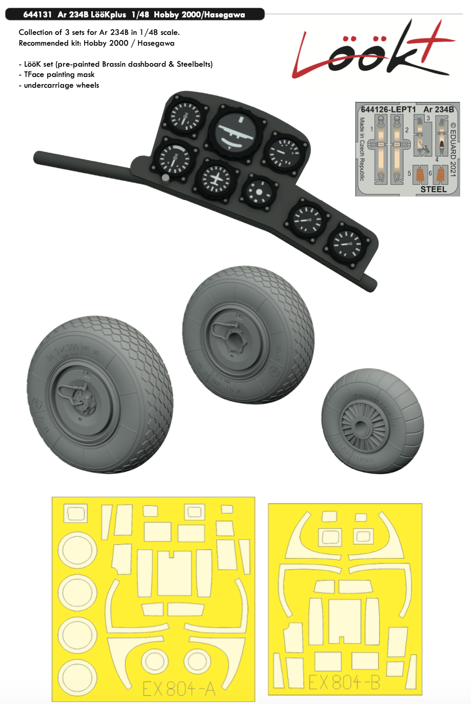 Eduard Brassin ED644131 1:48 Arado Ar-234B LooKplus