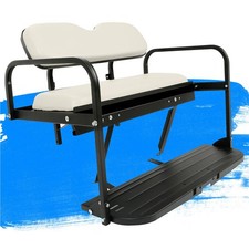 For Yamaha Drive G29 Golf Cart Flip Rear Back Seat 07-16 - Off White Cushions