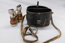 Vintage Le Jockey Club Paris Leather Opera Theatre Binoculars Made in France