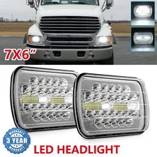 2PCS For Sterling Commercial Truck LT9500 7x6" 5X7 LED Headlights Hi/Lo Beam DOT