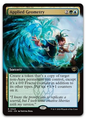 Applied Geometry (Extended Art) #343 (NM) Secrets of Strixhaven SOS Magic MTG