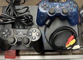 Sony PlayStation 2 PS2 Bundle w/2 Controllers Memory Card Games & Harvest Moon