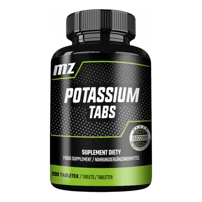 MZ-STORE Kalium 200 Tabletten – Elektrolyte – Muskeln – Nerven