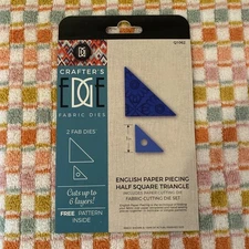 NEW - Crafters Edge Fabric Cutting Die English Paper Piecing 1'' Triangle Q1062