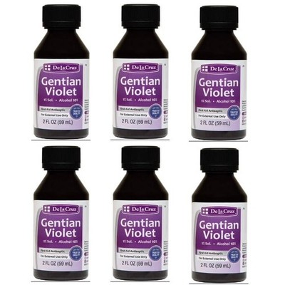 1% Gent Violet Skin Antiseptic (Violeta Genciana) 1 oz, Made in USA