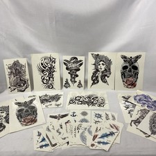 Lot Of 69 Temporary Tattoos-Variety Of Sizes, Full Sleeves, etc