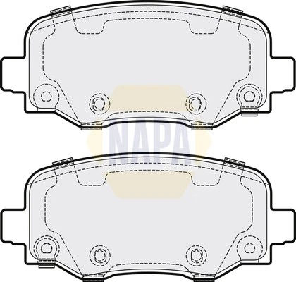 Juego de pastillas de freno para Jeep Cherokee Kl 3.2 trasero 2013 en NAPA 2AMV4101AA 68225301AA Foto 2 de 4