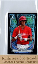 2014 Bowman Chrome Mini #156 Jose Pujols Black Shimmer Refractors