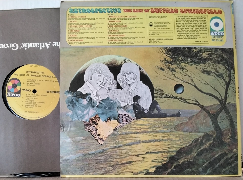 BUFFALO SPRINGFIELD Retrospective The Best Of ATLANTIC SD 33-283 US 1975 Rock LP - Image 2 of 2