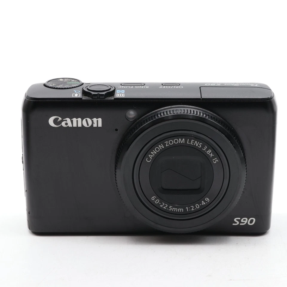 [NEAR MINT] Canon PowerShot S90 10.0MP Compact Digital Camera Black - Image 3 of 4