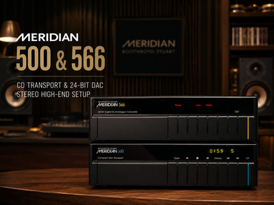MERIDIAN 500 & 566  RaRe  CD Transport  24-Bit DAC Stereo High-End Setup