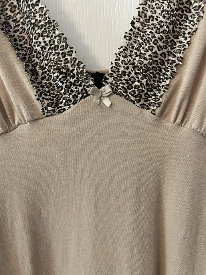 Camisón babydoll mediano Jones New York estampado animal 1Z Foto 3 de 4