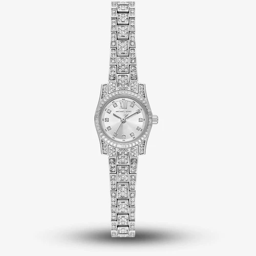 Orologio Michael Kors Lexington Pave di Cristalli Tono Argento MK4864