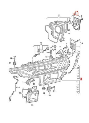 2019-2023 AUDI Q8 SQ8 RSQ8 FULL LED MATRIX RIGHT RH SIDE HEADLIGHT OEM