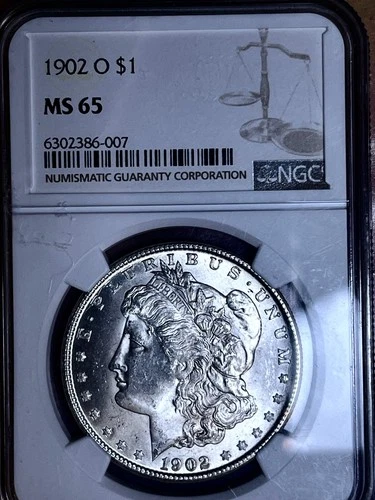 1902  O MORGAN DOLLAR  NGC MS 65 clearance start .99