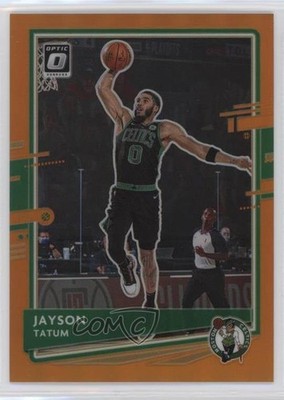 2020-21 Panini Donruss Optic Orange Prizm 97/199 Jayson Tatum #77 hs9